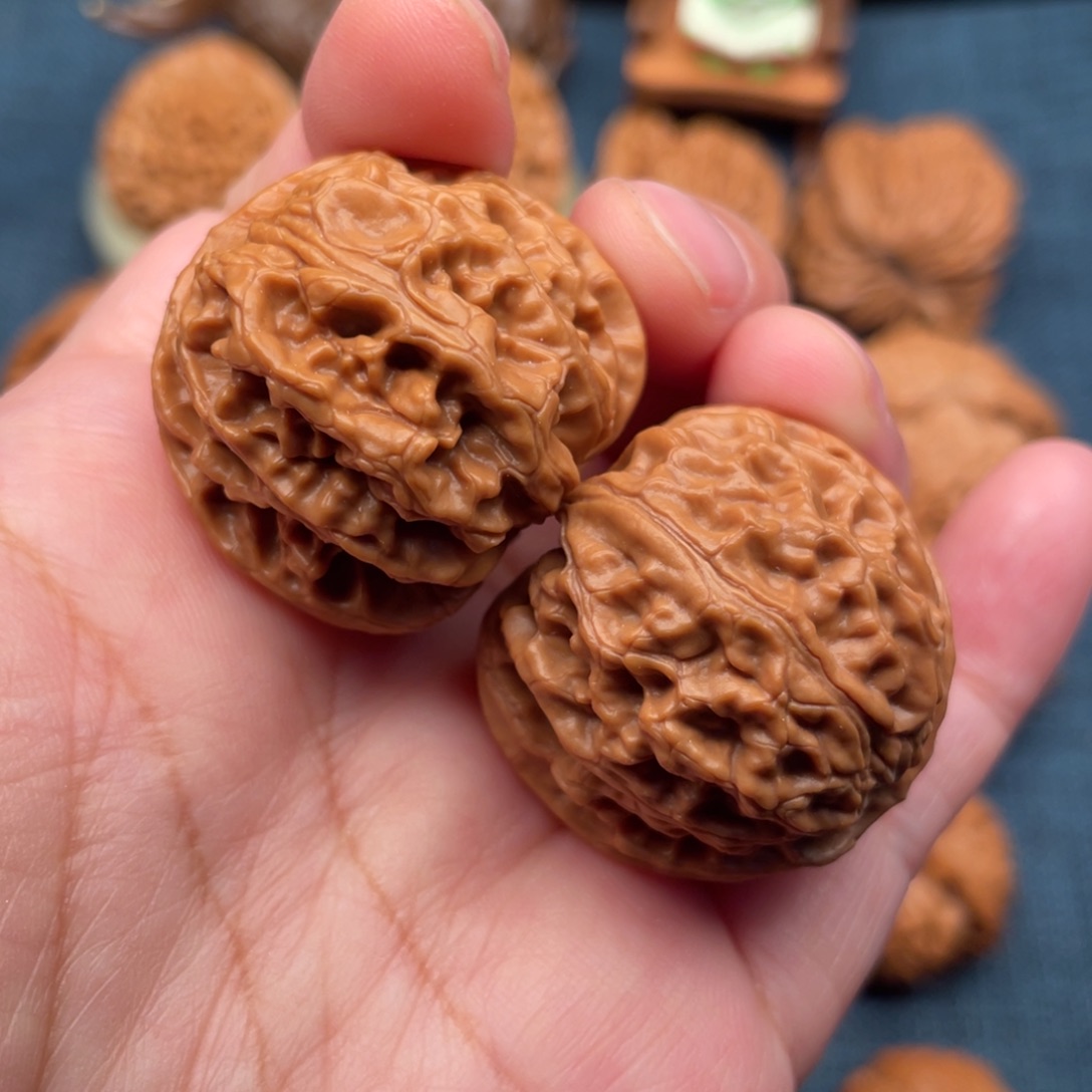 把件文玩核桃33手捻球苹果全品