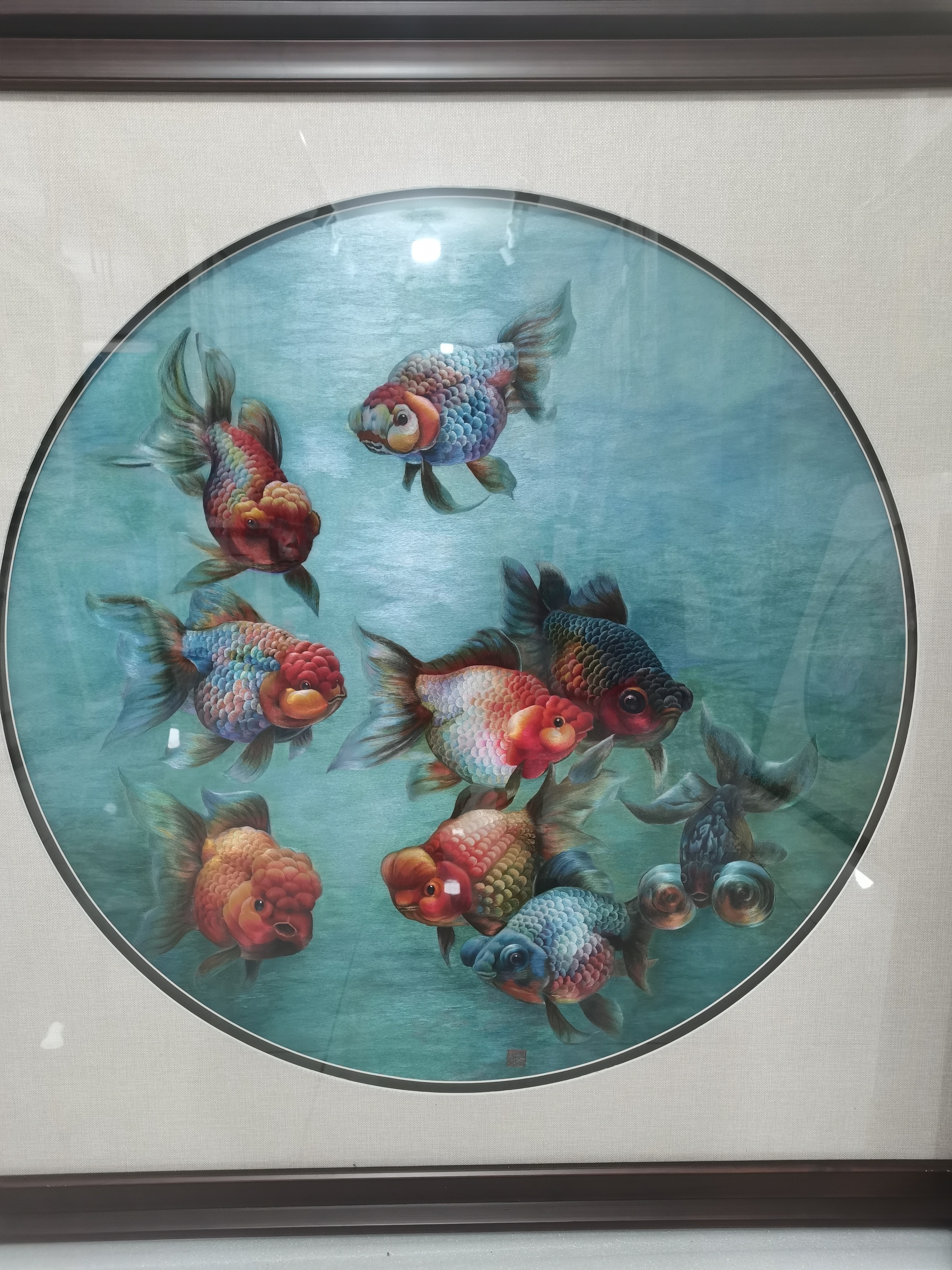 纯手工制作精品苏绣装饰挂画《金玉满堂》