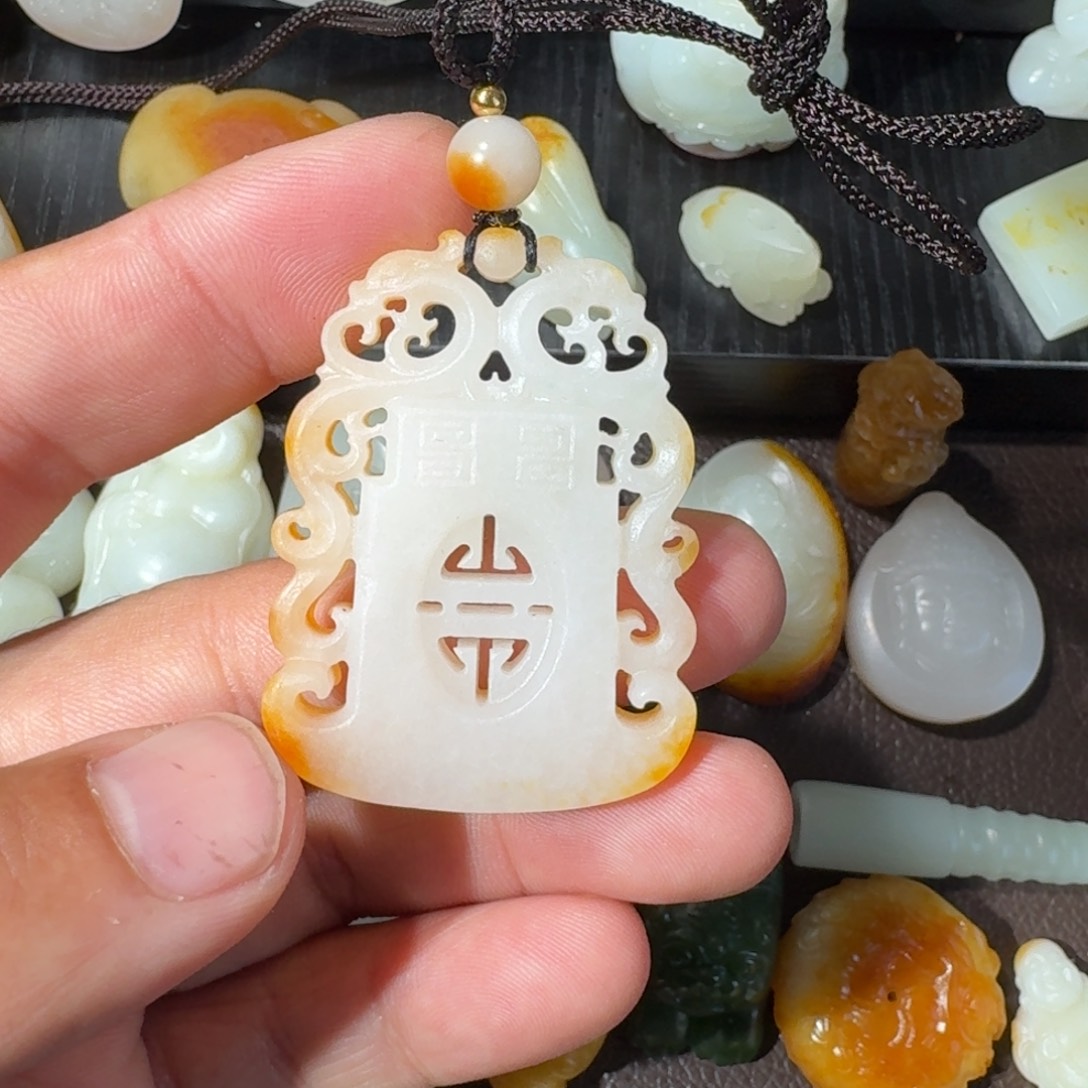 粮***鼠和田玉未镶嵌挂件