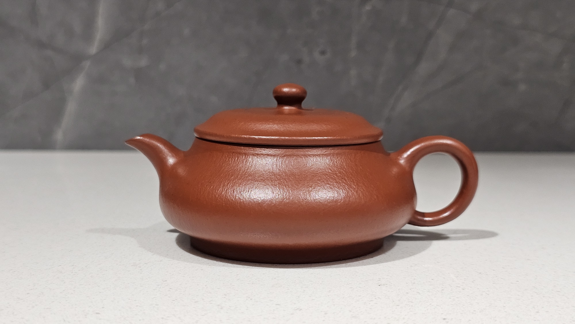 全手工朱泥明炉紫砂壶