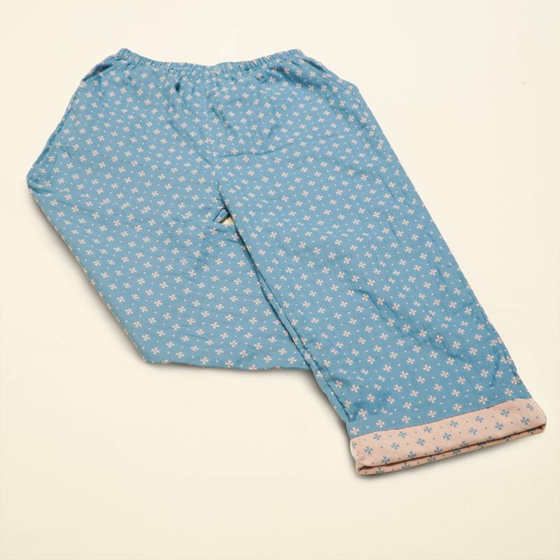 K101【100棉】双层纱色织满天星单品长裤居家裤休闲时尚