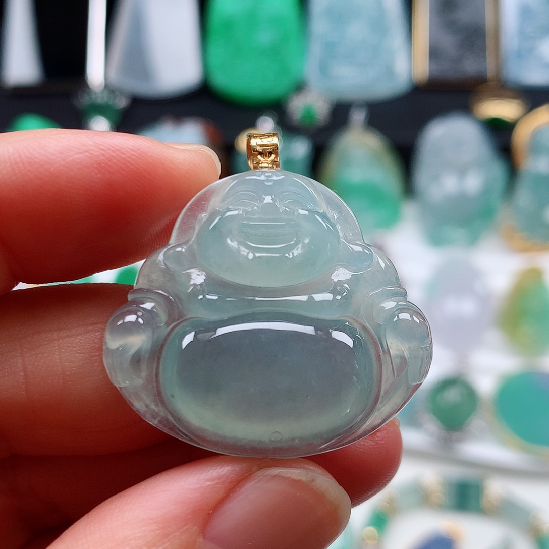 翡翠颈饰未镶嵌冰佛