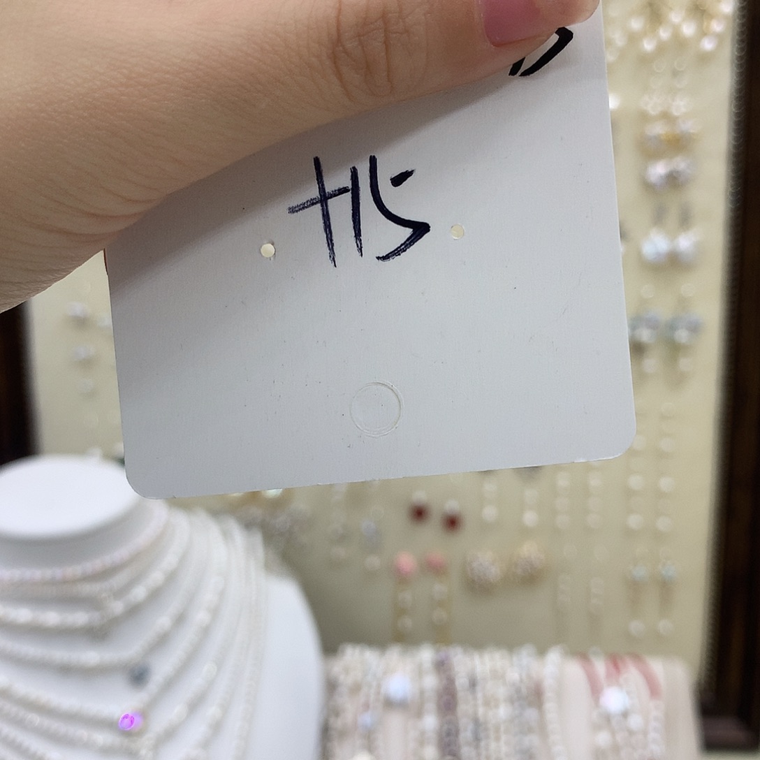 淡水珍珠银S925镶嵌耳饰