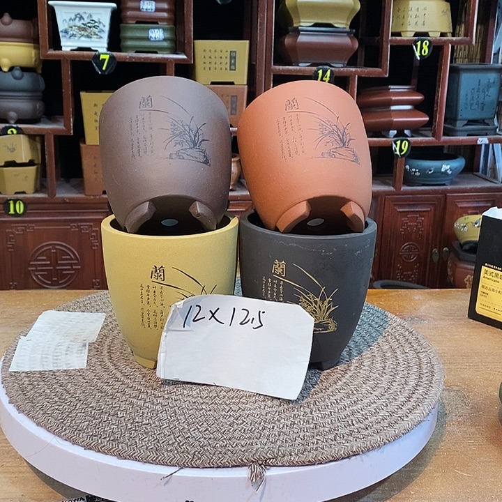 紫砂花盆紫砂花盆