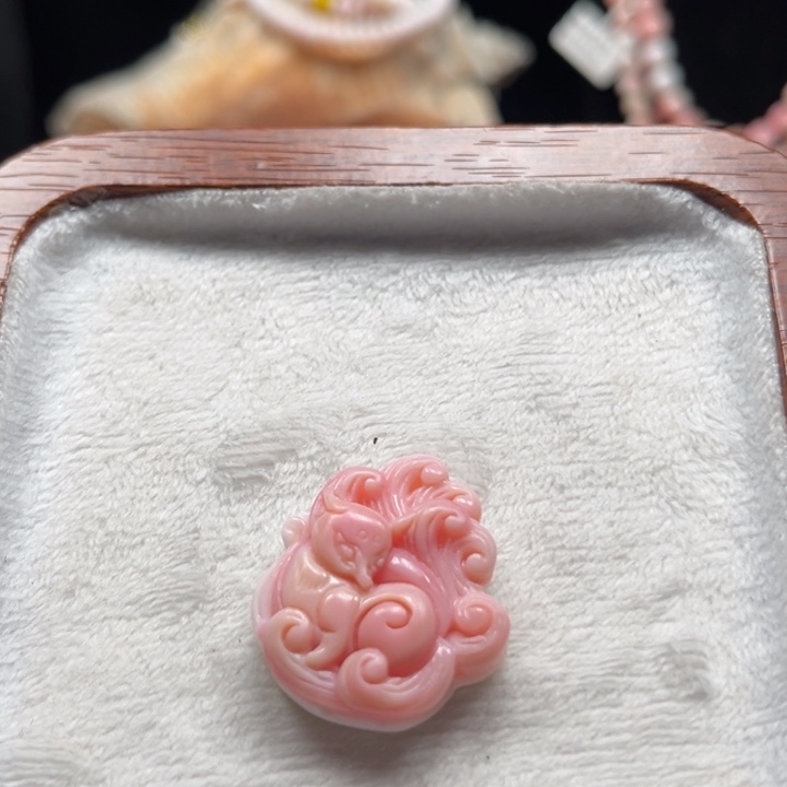 贝壳手串/手链粉贝狐狸吊坠