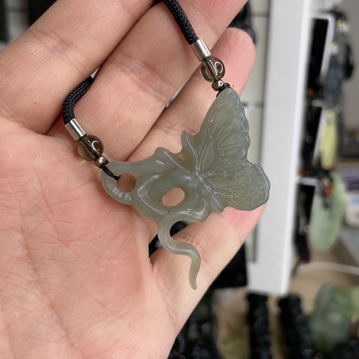 【闪购商品】岫玉颈饰未镶嵌蛇蝶