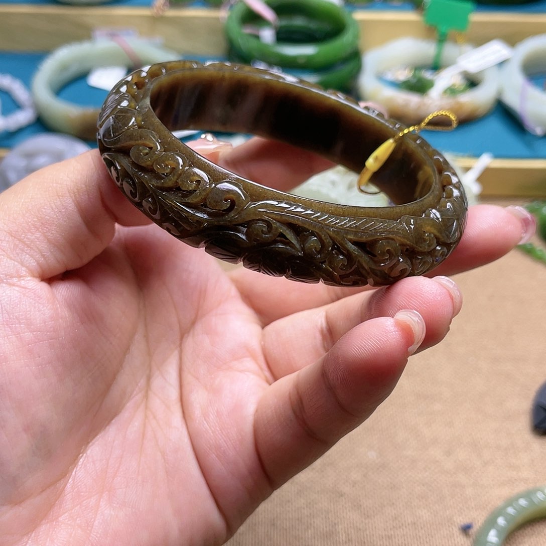 【闪购商品】和田玉手镯63圈口113未镶嵌