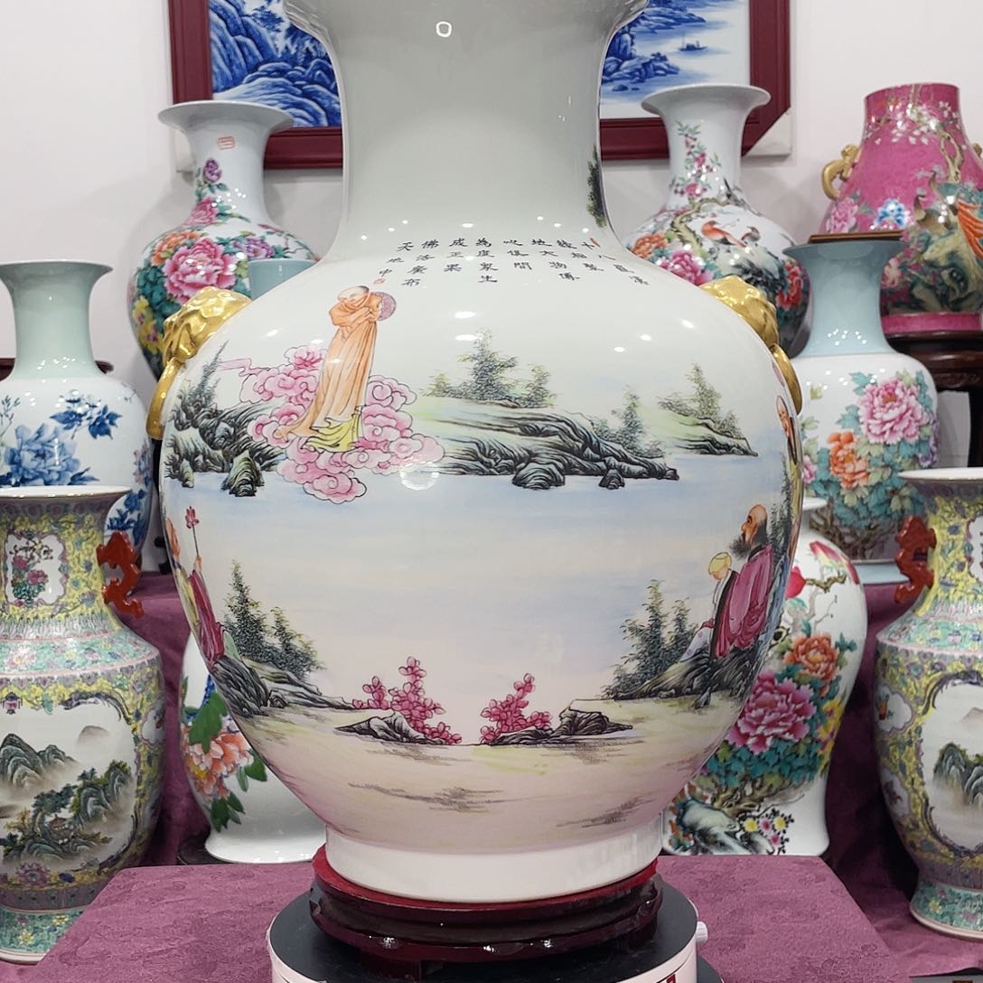 摆件易****炎景德镇陶瓷艺术