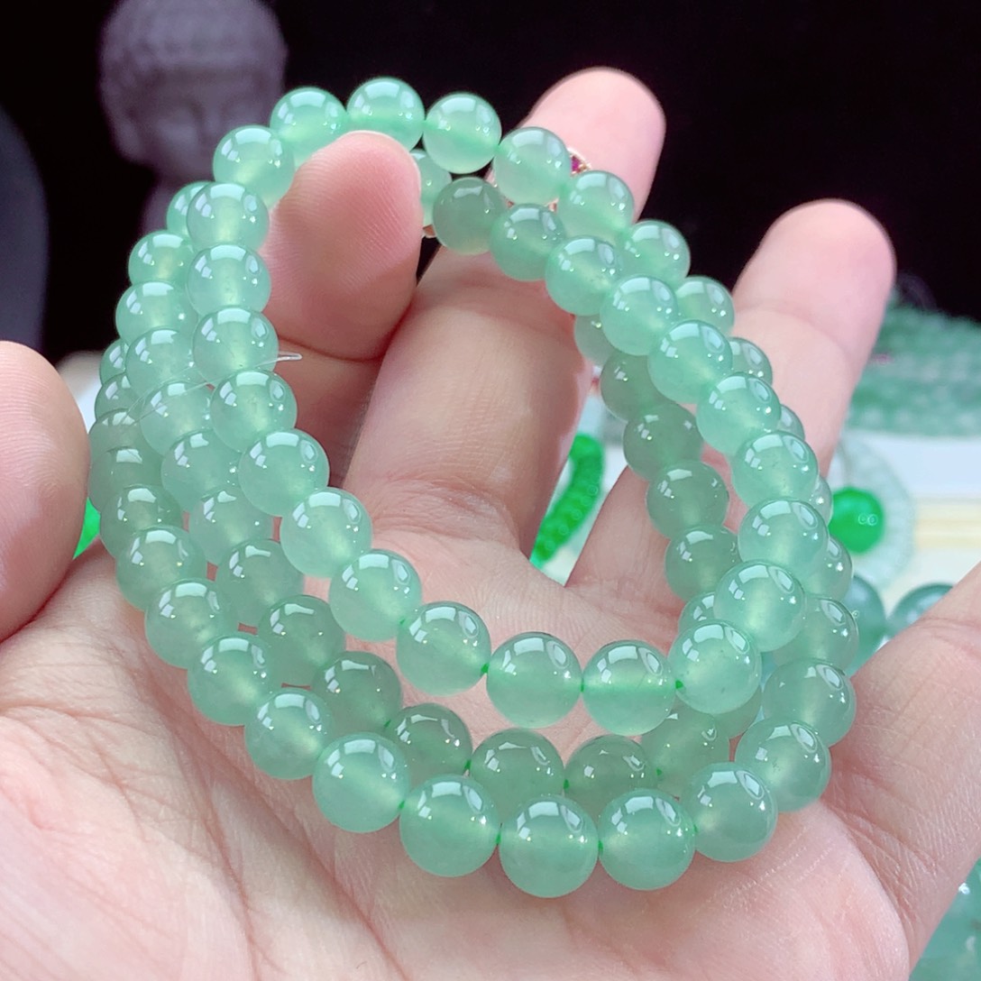 翡翠手链未镶嵌卡8