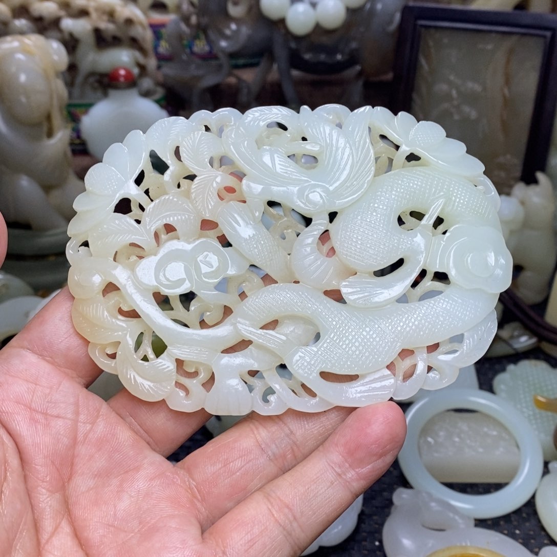 和田玉未镶嵌挂件小***儿