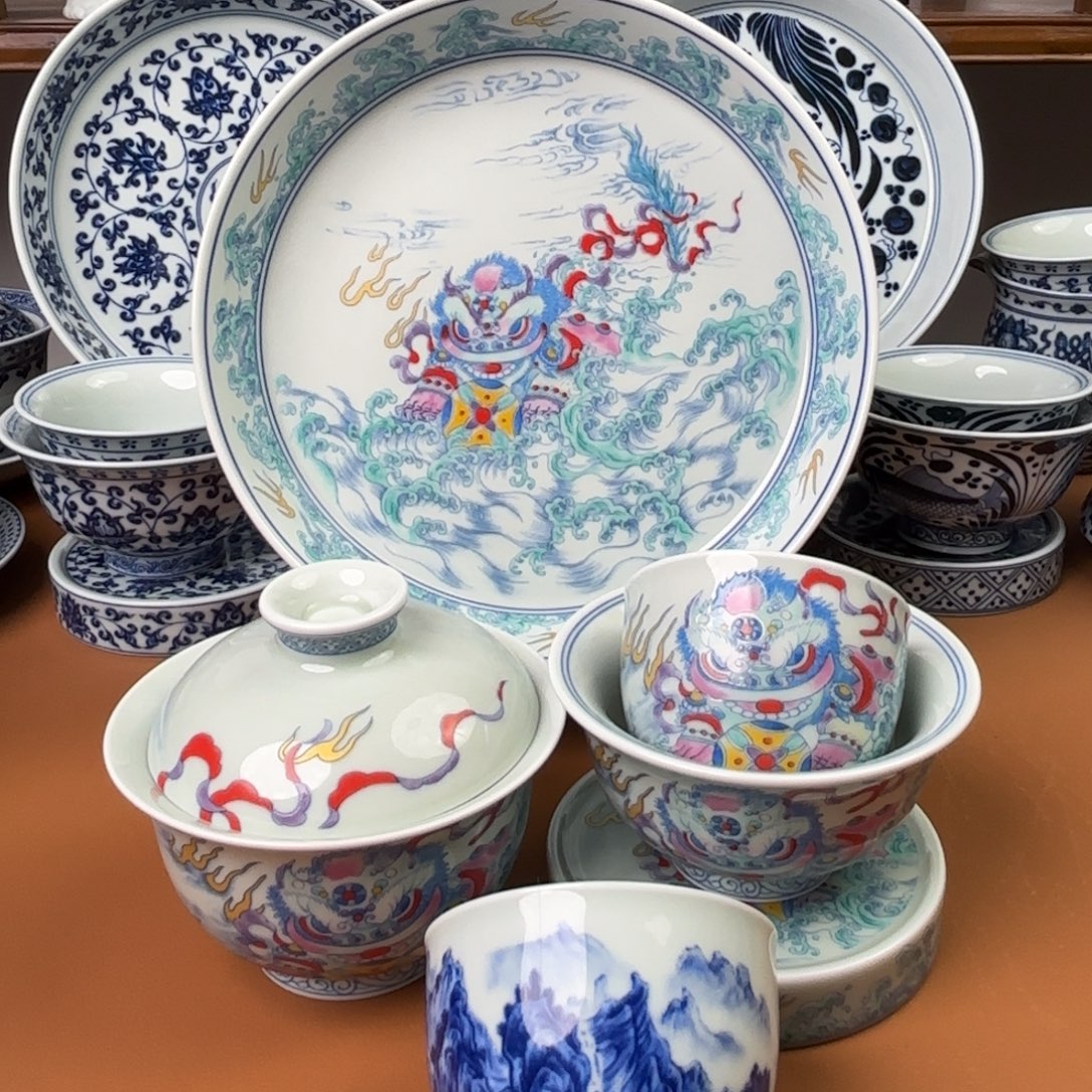 转***a景德镇陶瓷六件套