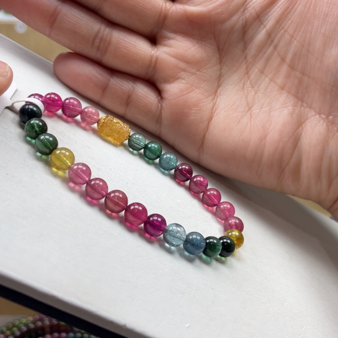 碧玺手串未镶嵌6.8mmmmmmmmmmmmmmmmmm