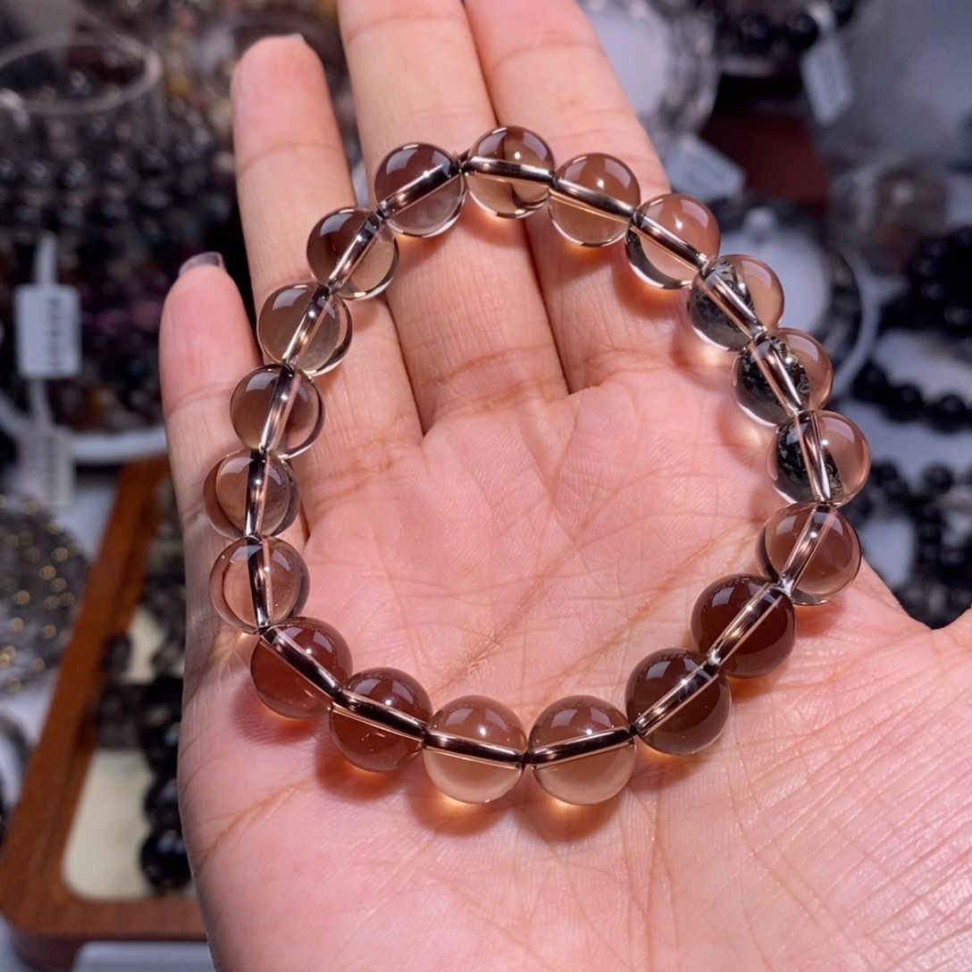 水晶手链未镶嵌A***s茶晶