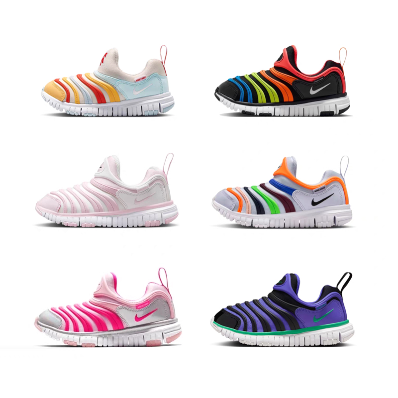 NIKE耐克26春新款毛毛虫休闲儿童一脚蹬童鞋