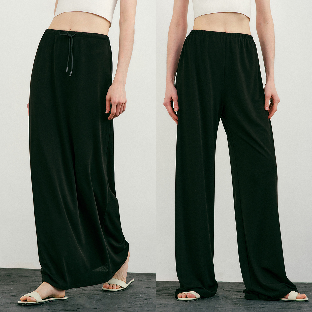 开间/镇店夏季刚需日本进口针织三醋酸清凉kang皱冰沙空气裤/半裙