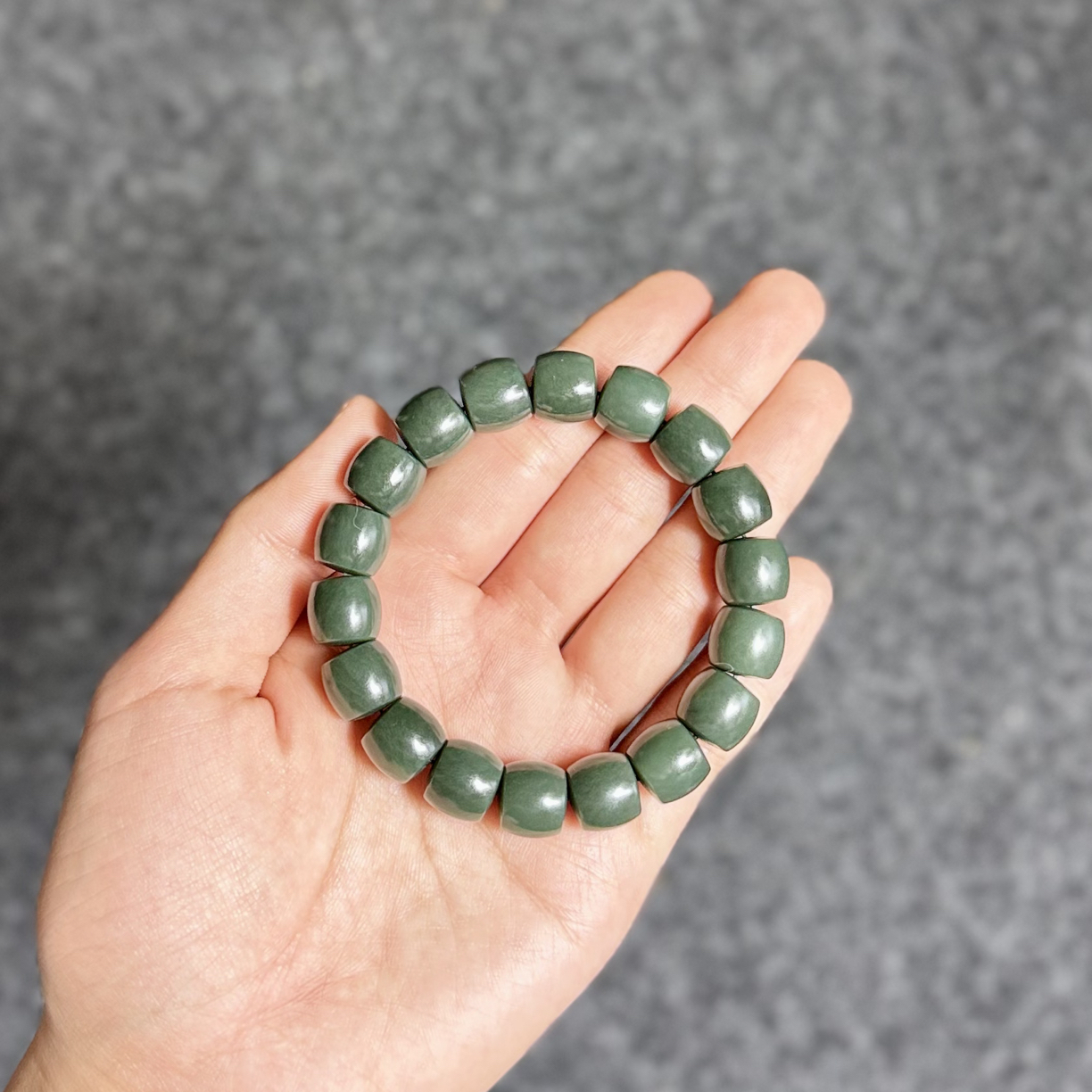 和田玉青海格尔木卡12mm直切