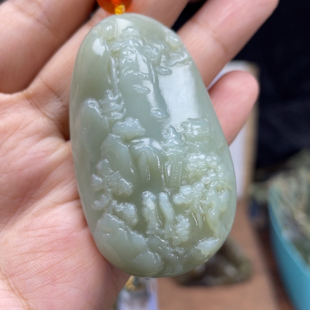 和田玉未镶嵌颈饰