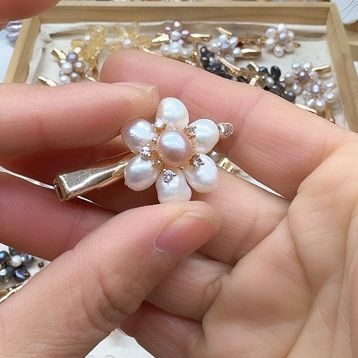 淡水珍珠甜美银S925镶嵌