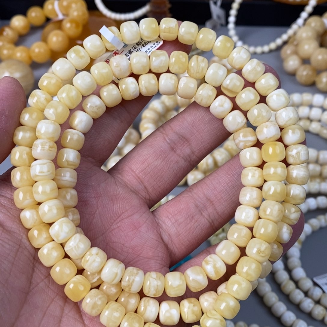 琥珀珠宝奇石未镶嵌8.5mm