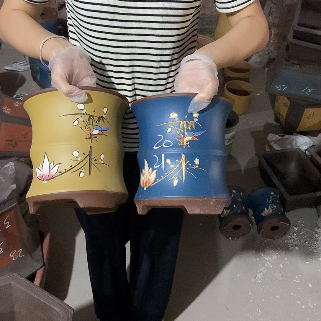 紫砂花盆紫砂花盆