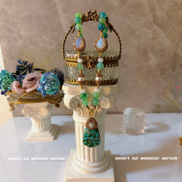 铜合金项链 满镶弗纳洛系列 双面颗粒搭配2331手工百搭长款镶嵌