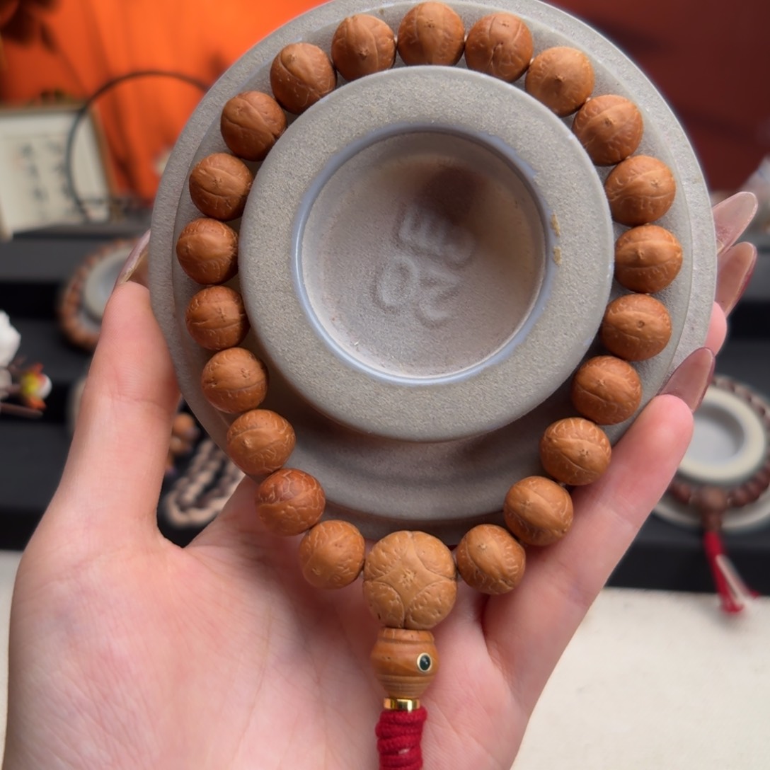 吊坠凤眼菩提12mm铁籽单圈素串精挑