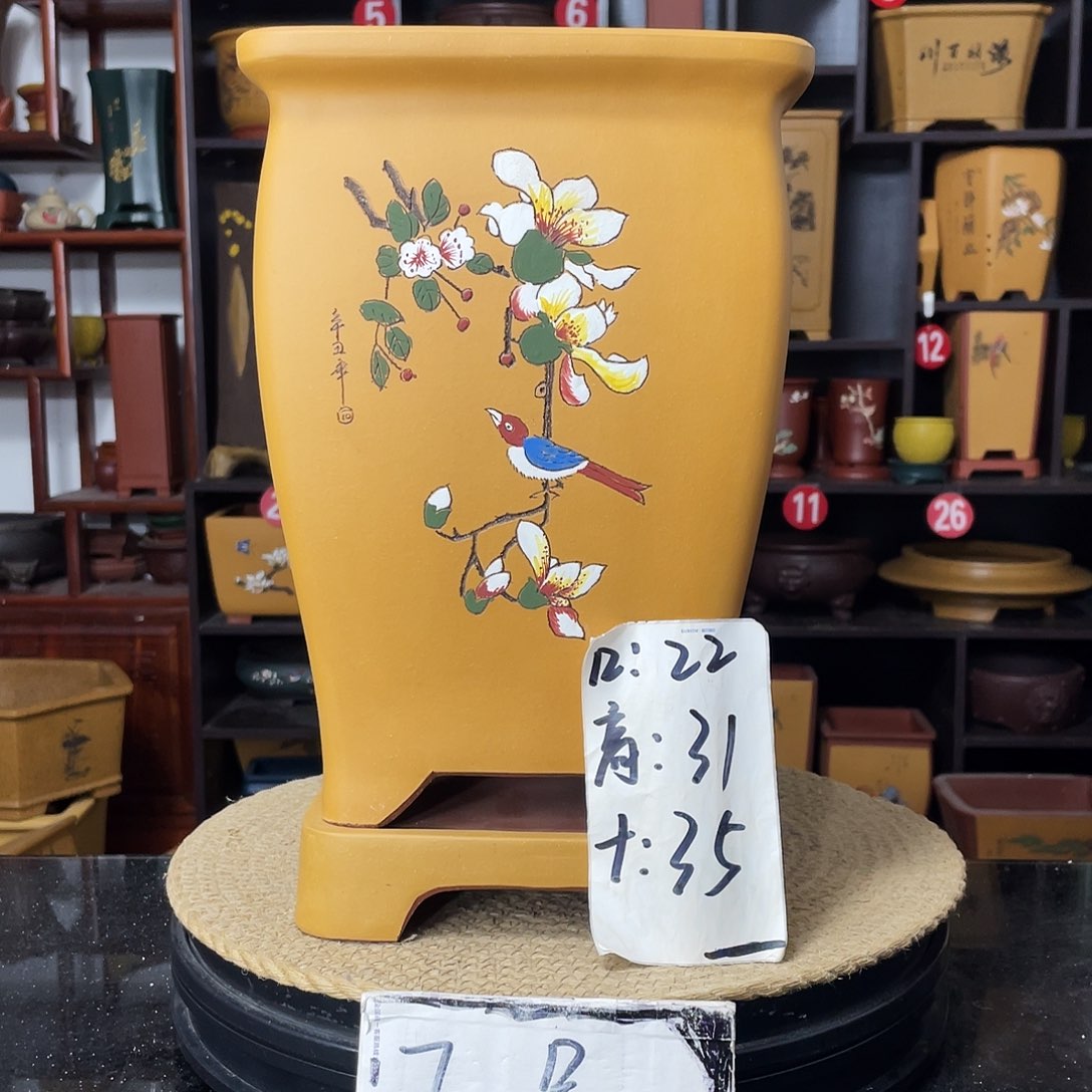 紫砂D-婉秋紫砂花盆