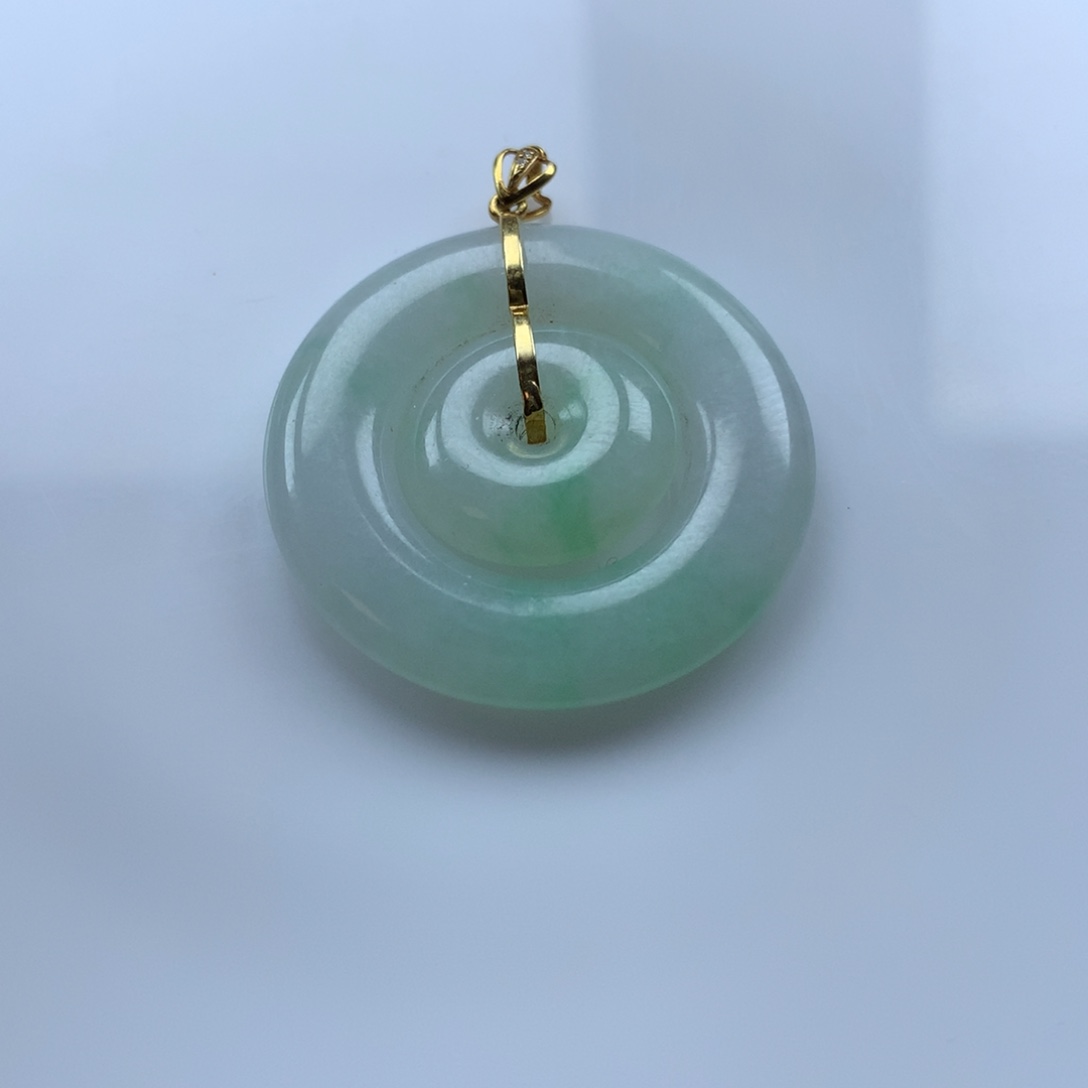 老***人翡翠未镶嵌颈饰缅甸天然翡翠吊坠32.4✖️5.1卡