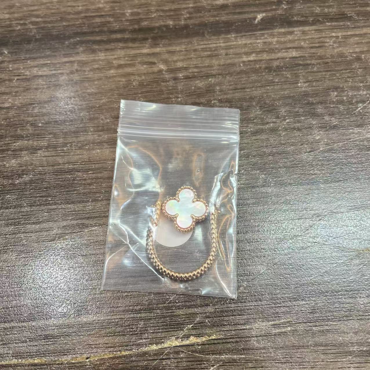 铜合金贝壳戒指 戒指轻奢8码 0036