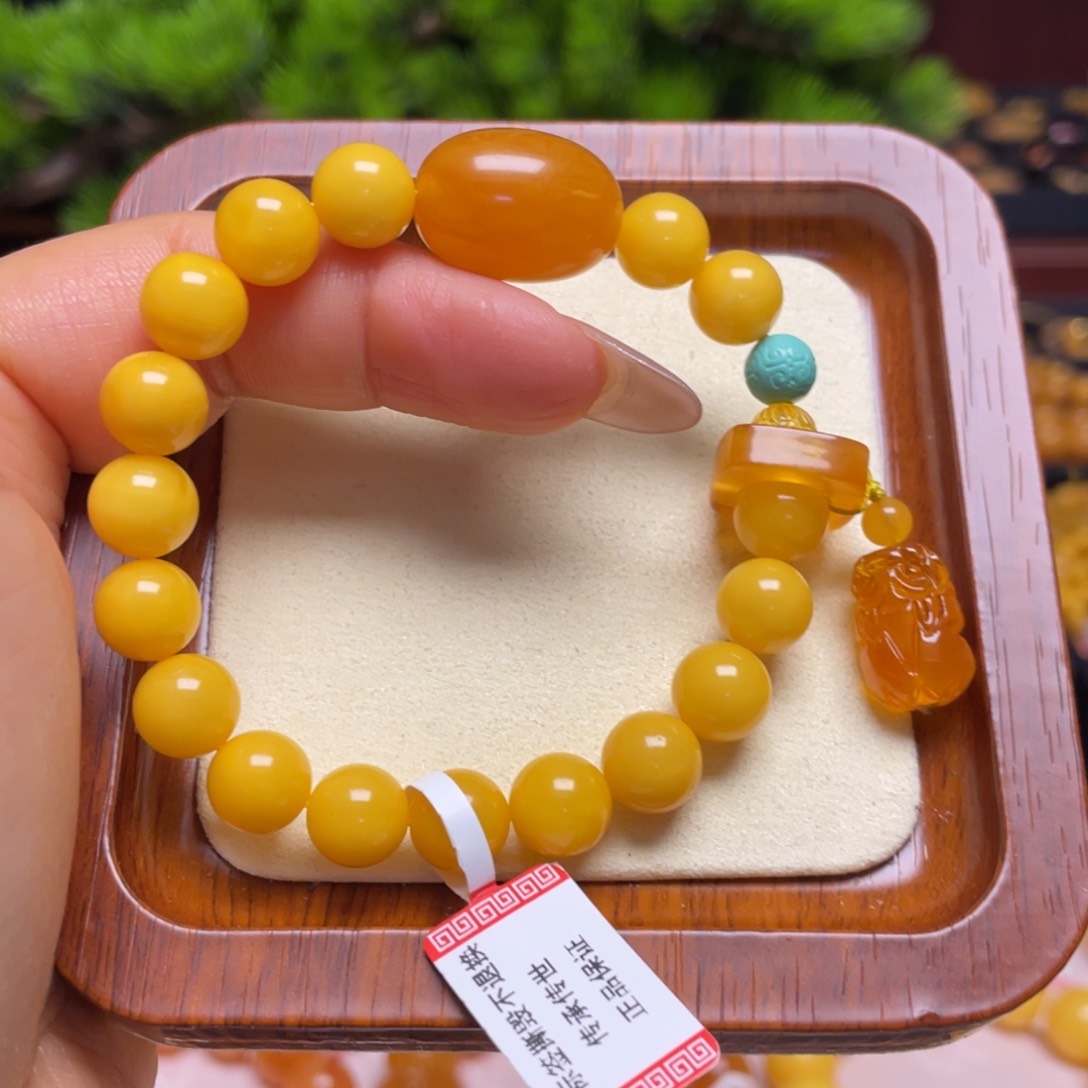 蜜蜡手链未镶嵌手串