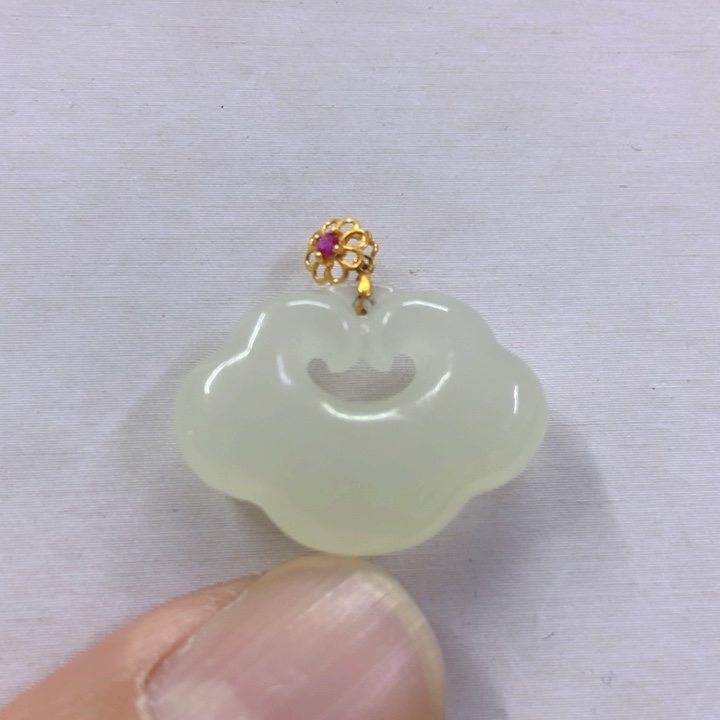 【闪购商品】和田玉颈饰18K金镶嵌11