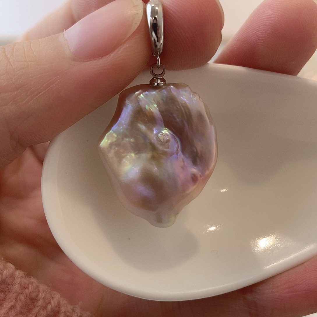 淡水珍珠颈饰银S925镶嵌