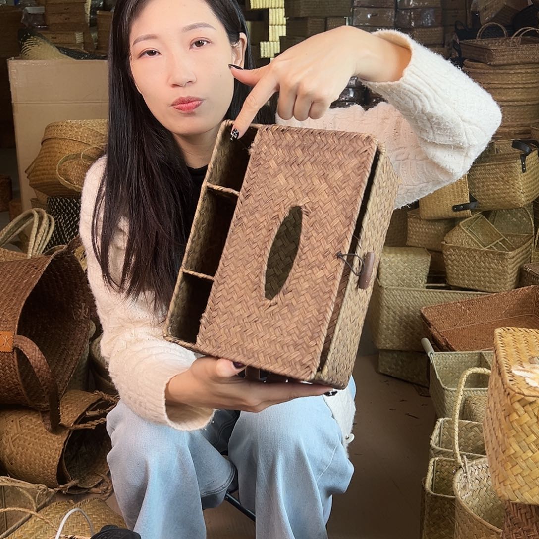 草编草编包/草编收纳盒微瑕疵