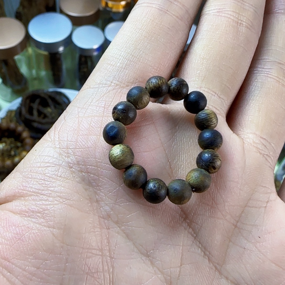 沉香沉香碎屑奇楠沉香碎05戒指