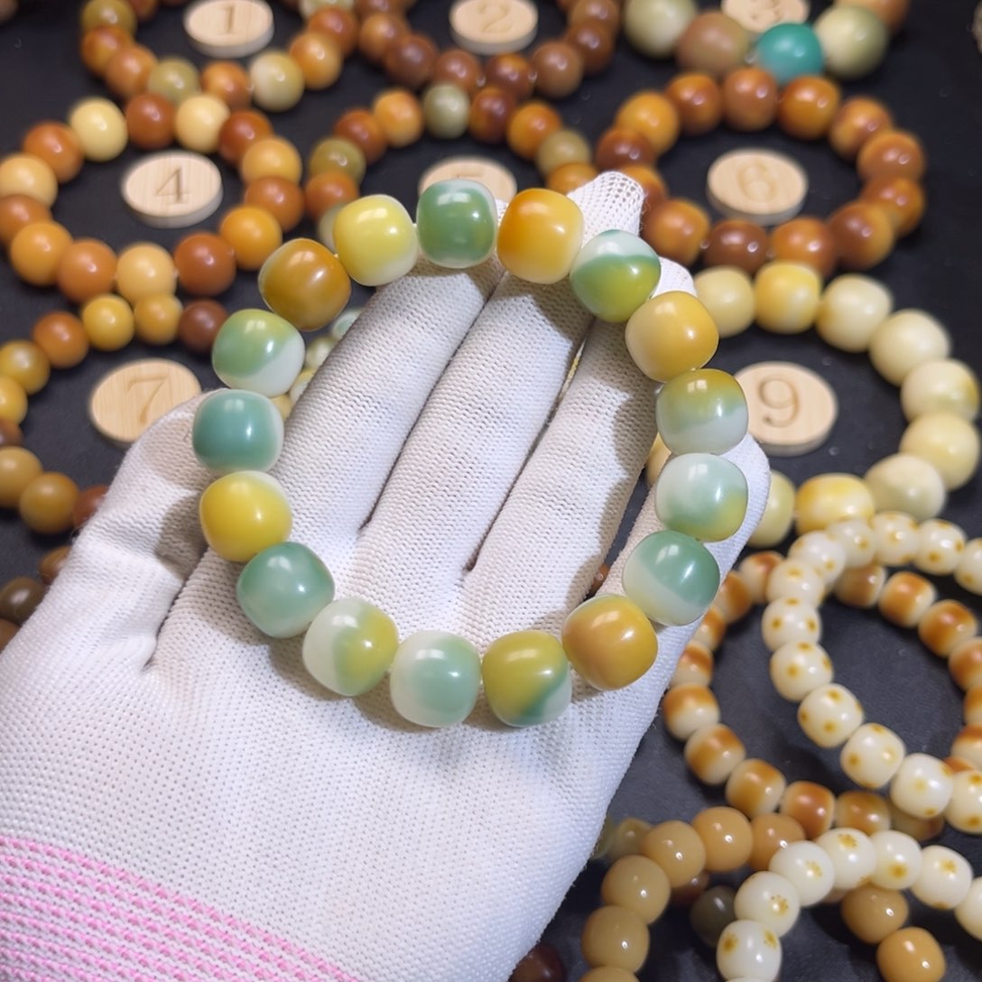 菩提根/象牙果吊坠炫彩花皮卡14