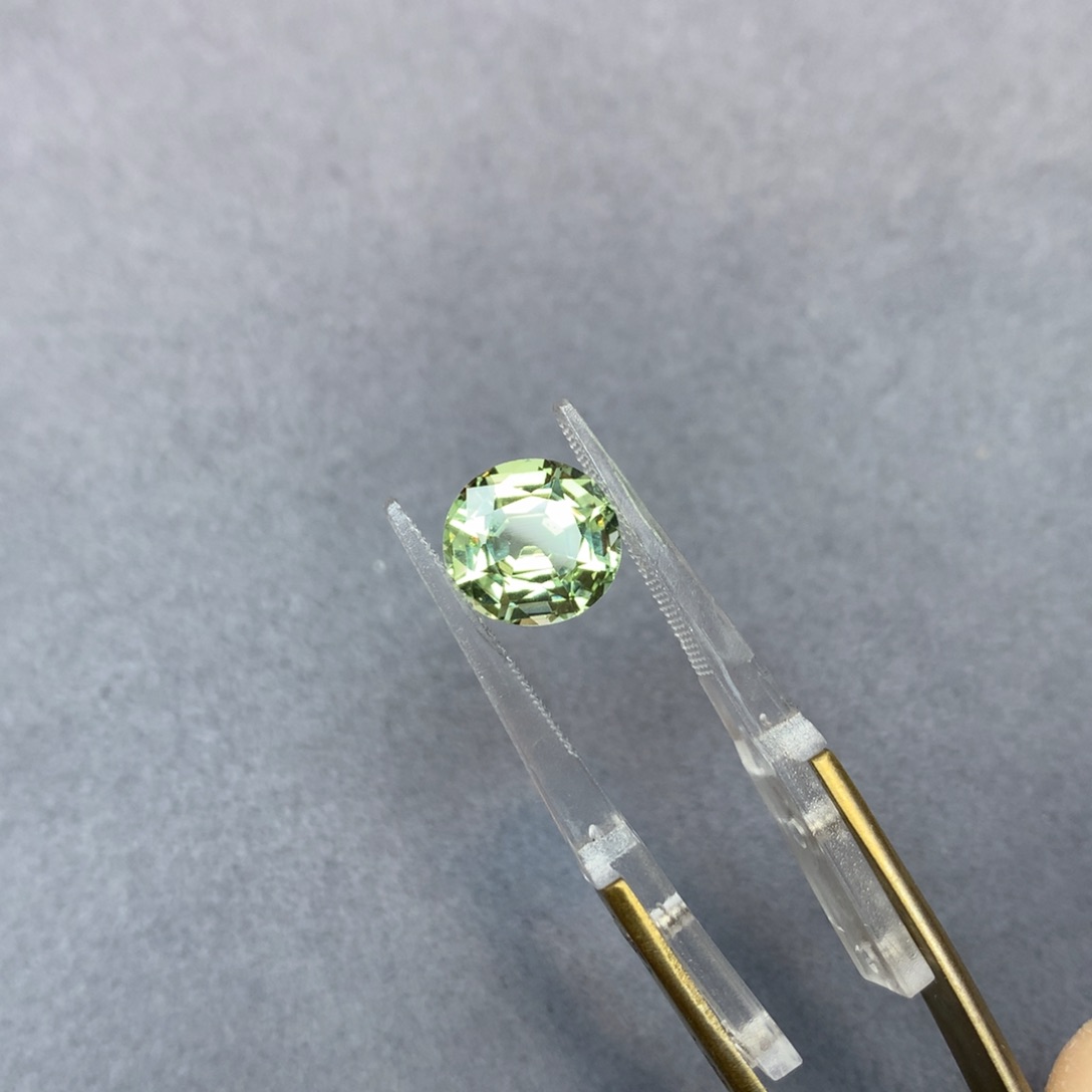 裸石未镶嵌碧玺3.78ct钢青薄荷绿