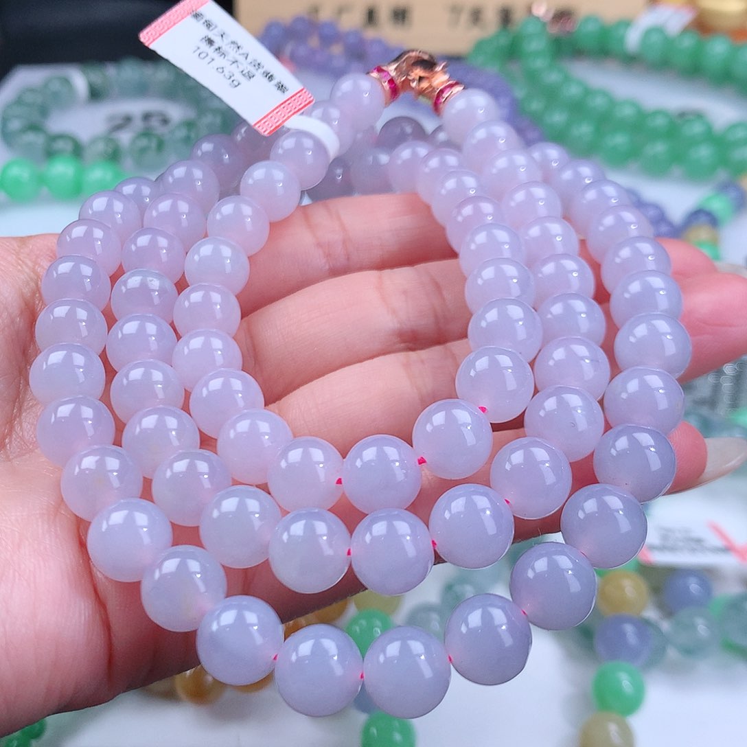 翡翠手链未镶嵌卡9mm
