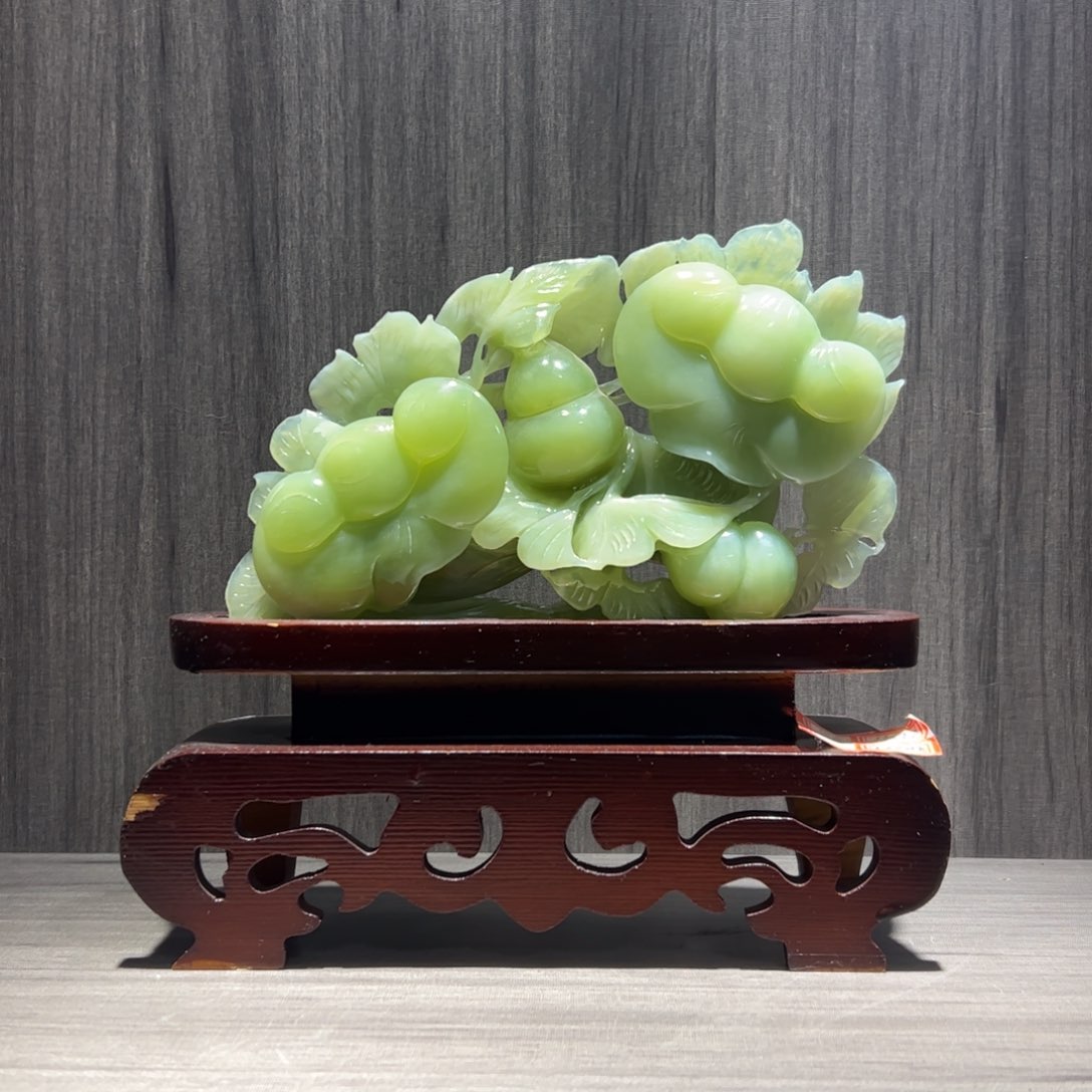 蛇纹石玉（覆膜）珠宝奇石未镶嵌