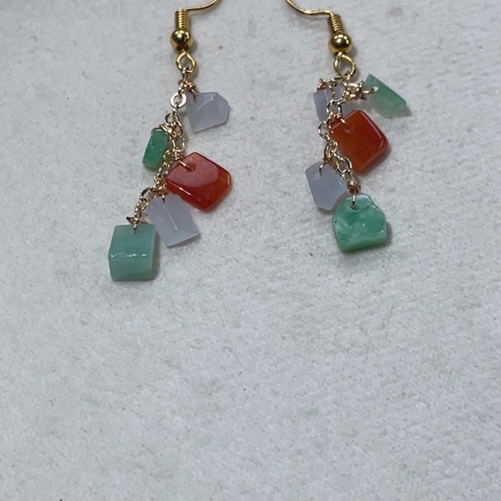 翡翠14K金镶嵌颈饰