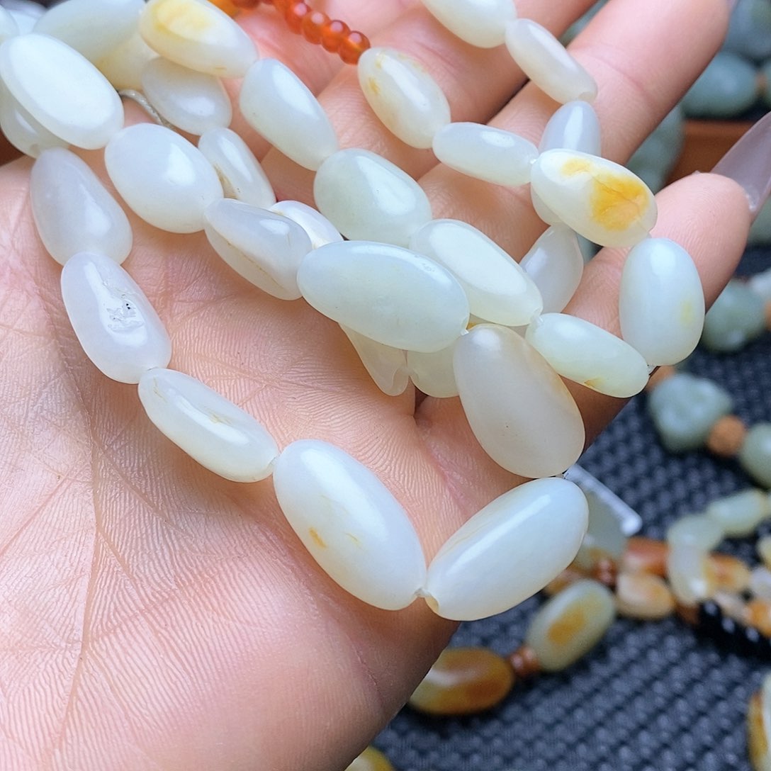 和田玉手链未镶嵌金**君