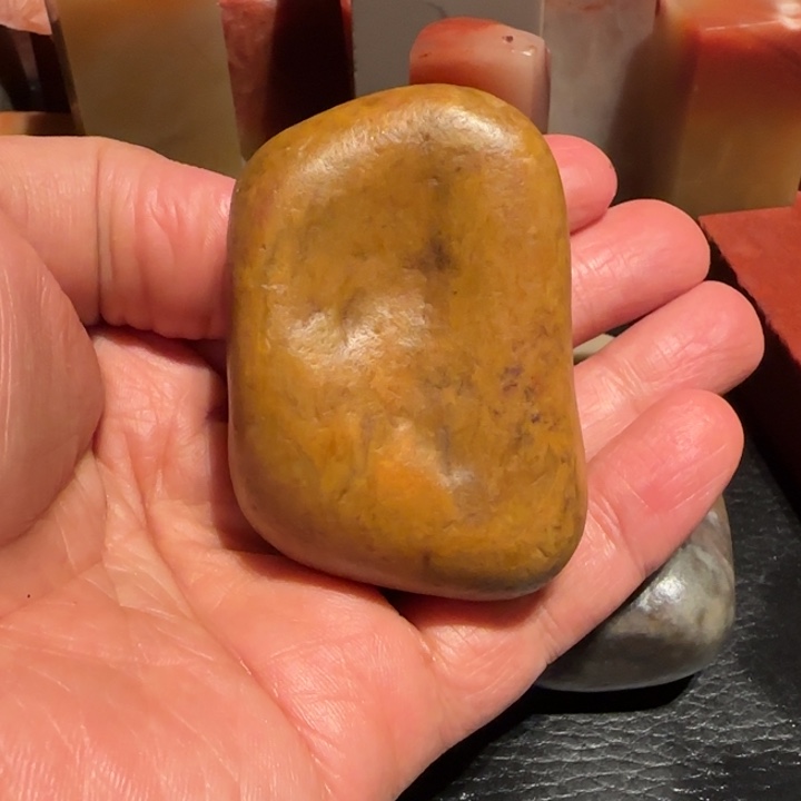 老挝石田黄原石，