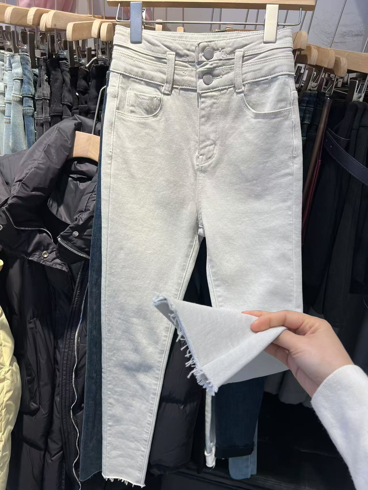 新款修身小脚裤时尚百搭九分