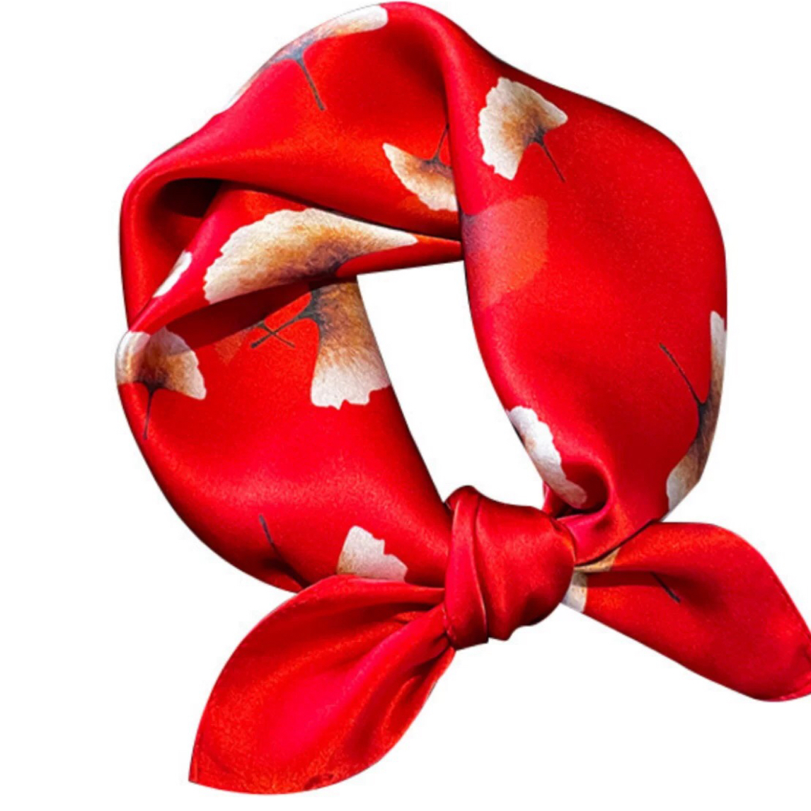 微瑕桑蚕丝素绉缎53x53小方巾丝巾女真丝复古围巾女百搭洋气领巾