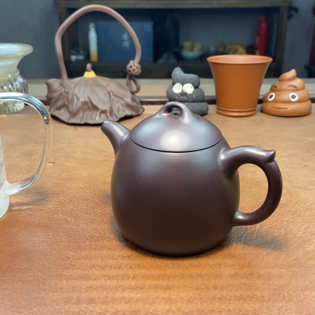 紫砂茶壶秦权紫砂壶