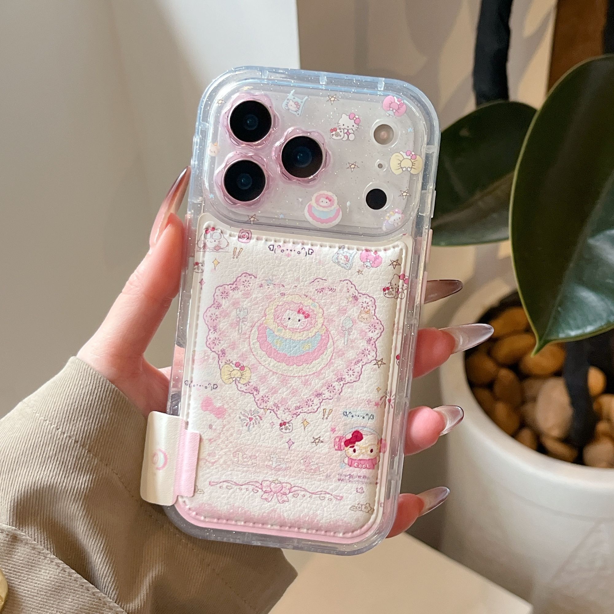 ins蛋糕爱心kt猫13适用苹果17promax镜头全包16pro可爱14手机壳15
