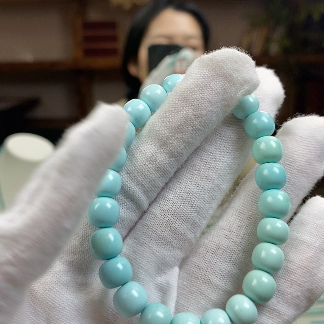 绿松石A23果冻料卡8.6未镶嵌