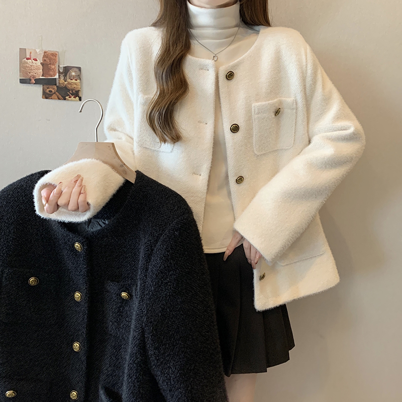 2025秋冬新款胖mm大码女高级感收腰加厚保暖外套上衣20728