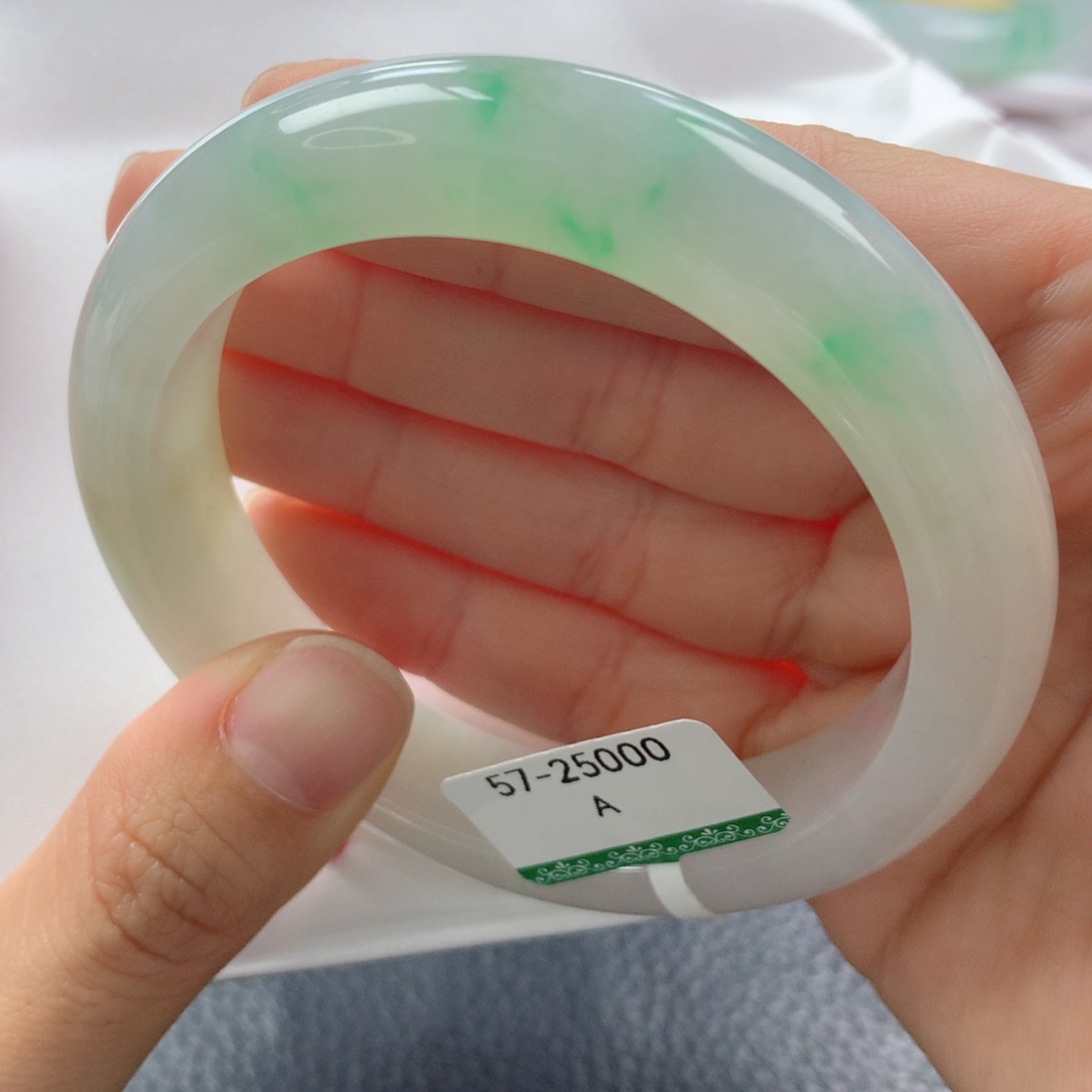 未镶嵌手镯翡翠缅甸天然翡翠A货57.7正