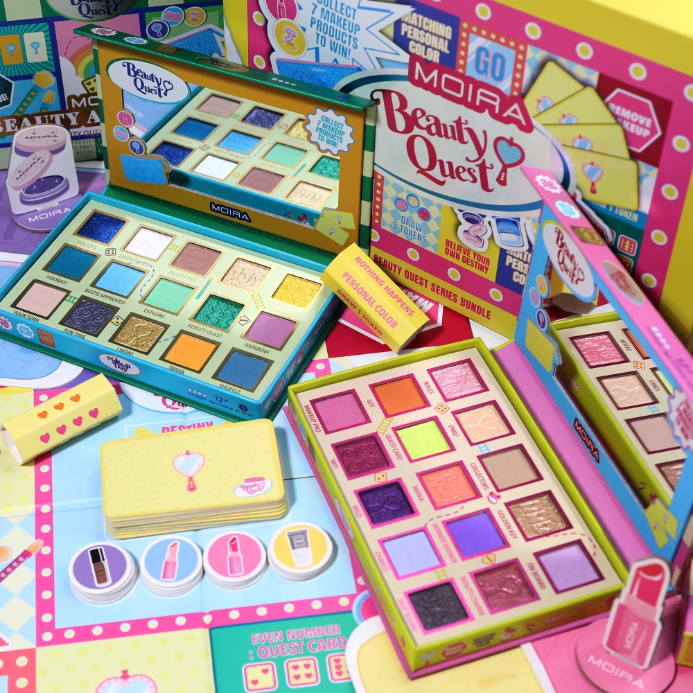 保税Moira Beauty Quest棋盘游戏桌游系列15色彩色眼影盘18g