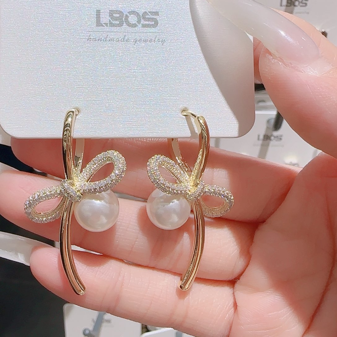 锆石铜合金925银耳环